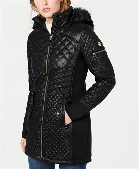 michael kors ribbed coat w black fur hood size 3x|Best 25+ Deals for Michael Kors Coat Fur Hood .